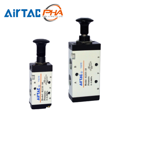 AirTAC - แมคคานิควาล์ว Mechanical Valve แบบวาล์วมือกด 4L Series