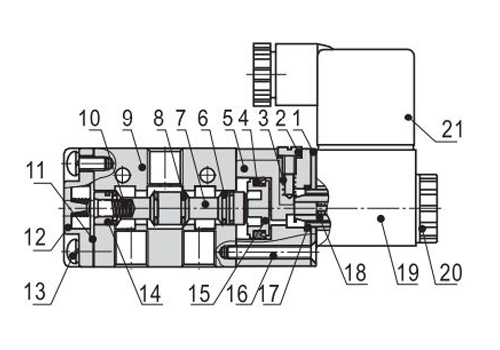 Inner structure AirTAC - Solenoid Valve 3V Series