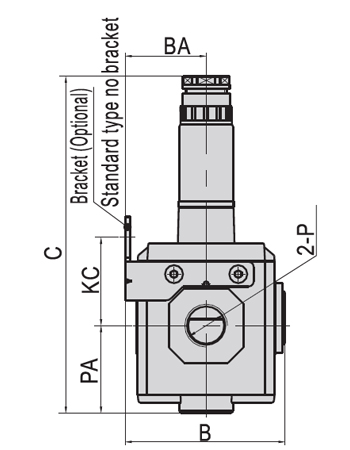 Dimensions AirTAC - Soft-Start Valve GV Series