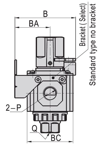 Dimensions AirTAC - On-Off Valve GZ Series